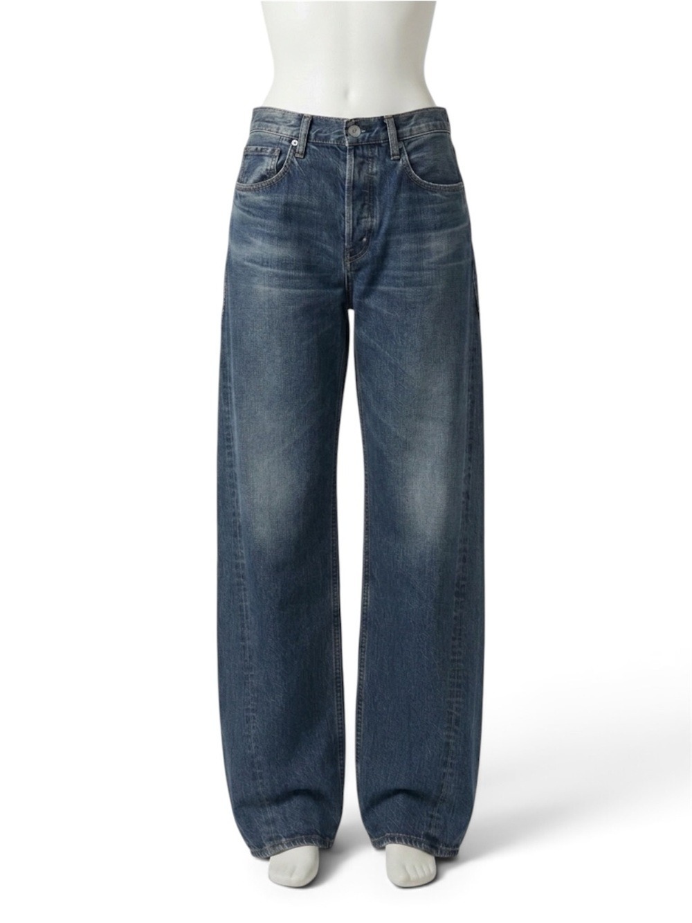 MOUSSY VINTAGE Salisbury High Rise Wide Leg Jeans Size 24 Relaxed Button Fly